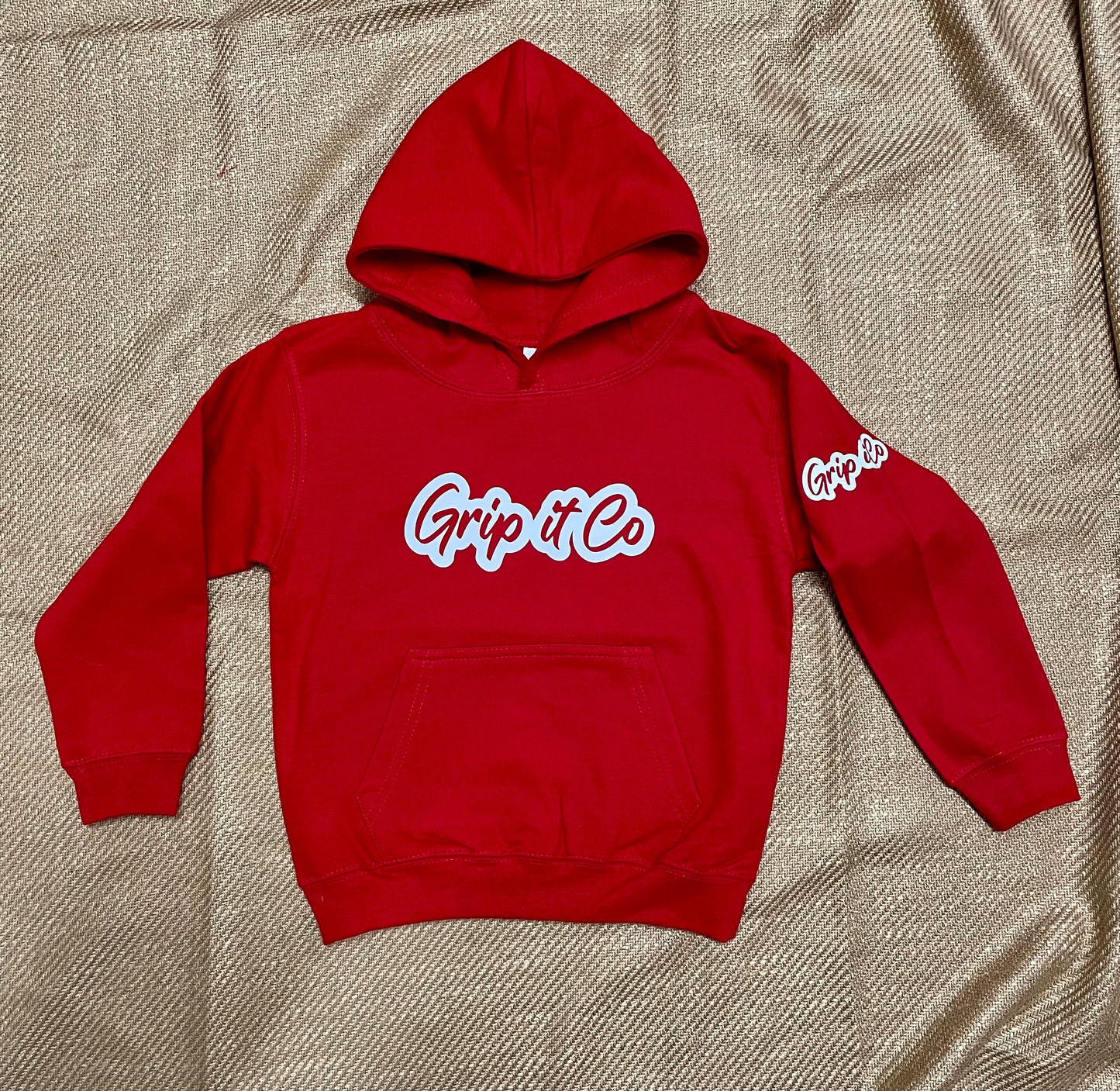 Grip It Co Hoodie Red and White